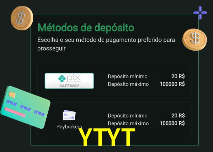 O cassino YTYT oferece uma grande variedade de métodos de pagamento